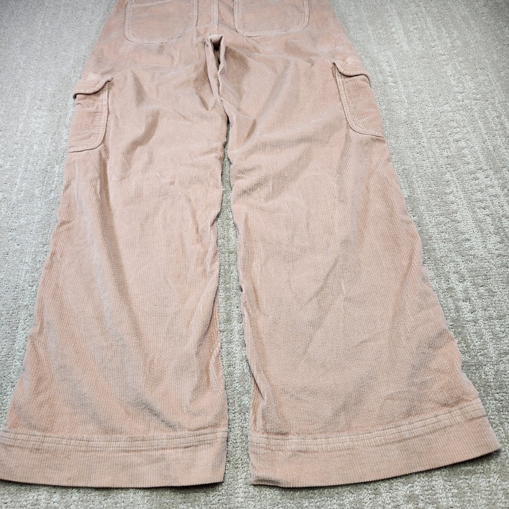 American Eagle Cargo Pants Women 4 Baggy Wide Leg Super High Rise Corduroy Y2K - Picture 10 of 14